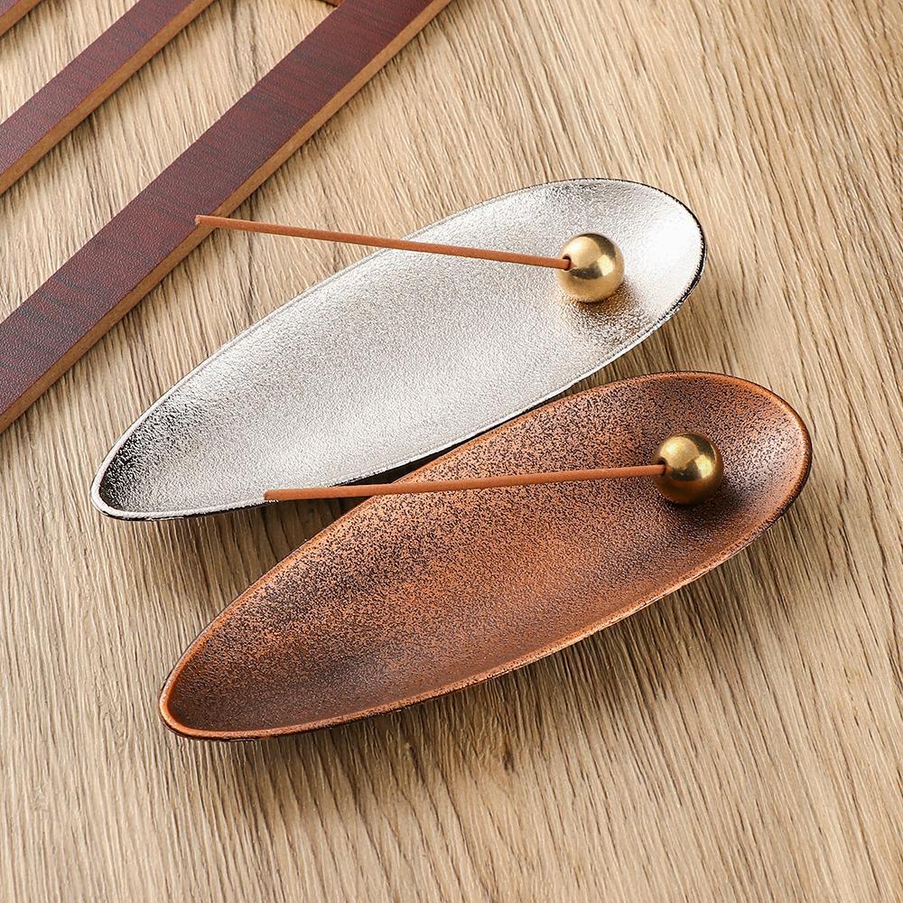 R-flower Incense Stick Holder Anggun Penangkap Abu Antik Bronze Incense Burner