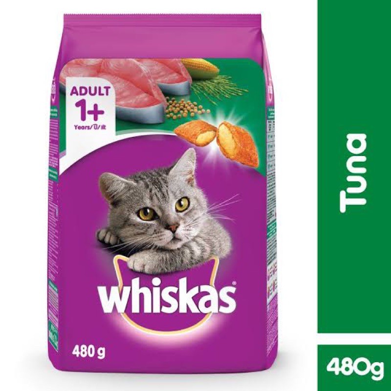 whiskas 480gr adult - makanan kucing whiskas kering - whiskas kucing 480 gr - whiskas tuna