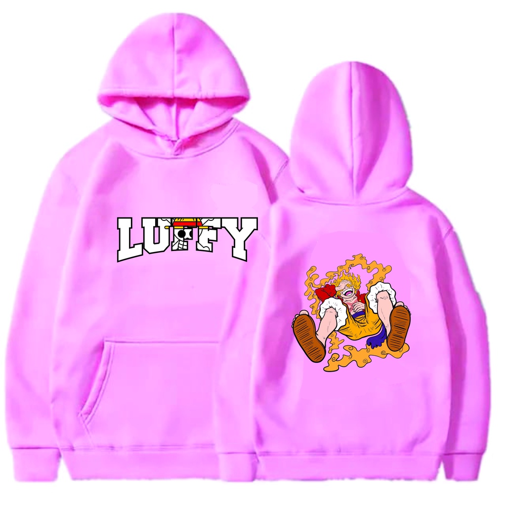 LUFFY Laugh Jumper Hoodie II LUFFY Laugh Sweater Hoodie II Sweter Oblong Topi SIZE M - XL ( Pria &amp; Wanita / Anak &amp; Dewasa )