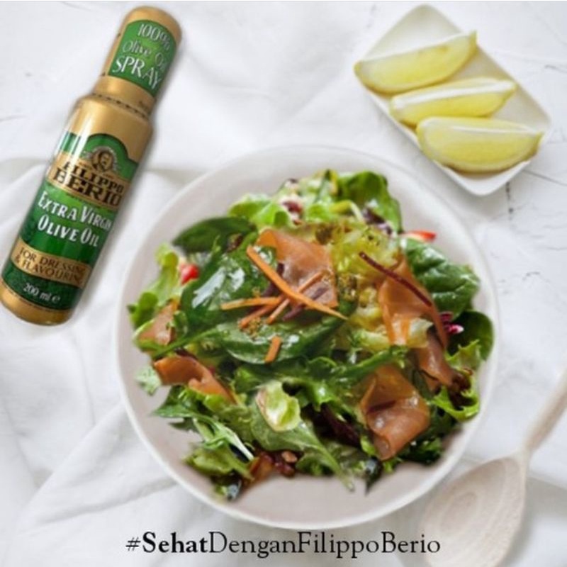 Filippo Berio Minyak Zaitun Extra Virgin Olive Oil EVOO / Extra light and Mild Olive Oil Mpasi Halal Spray 200ML