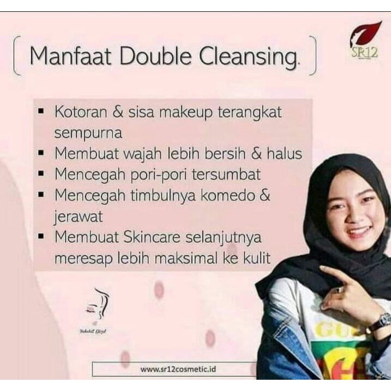 SR12 PAKET DEEP CLEANSING / DOUBLE CLEANSING SR12 / PEMBERSIH KULIT WAJAH MAXIMAL