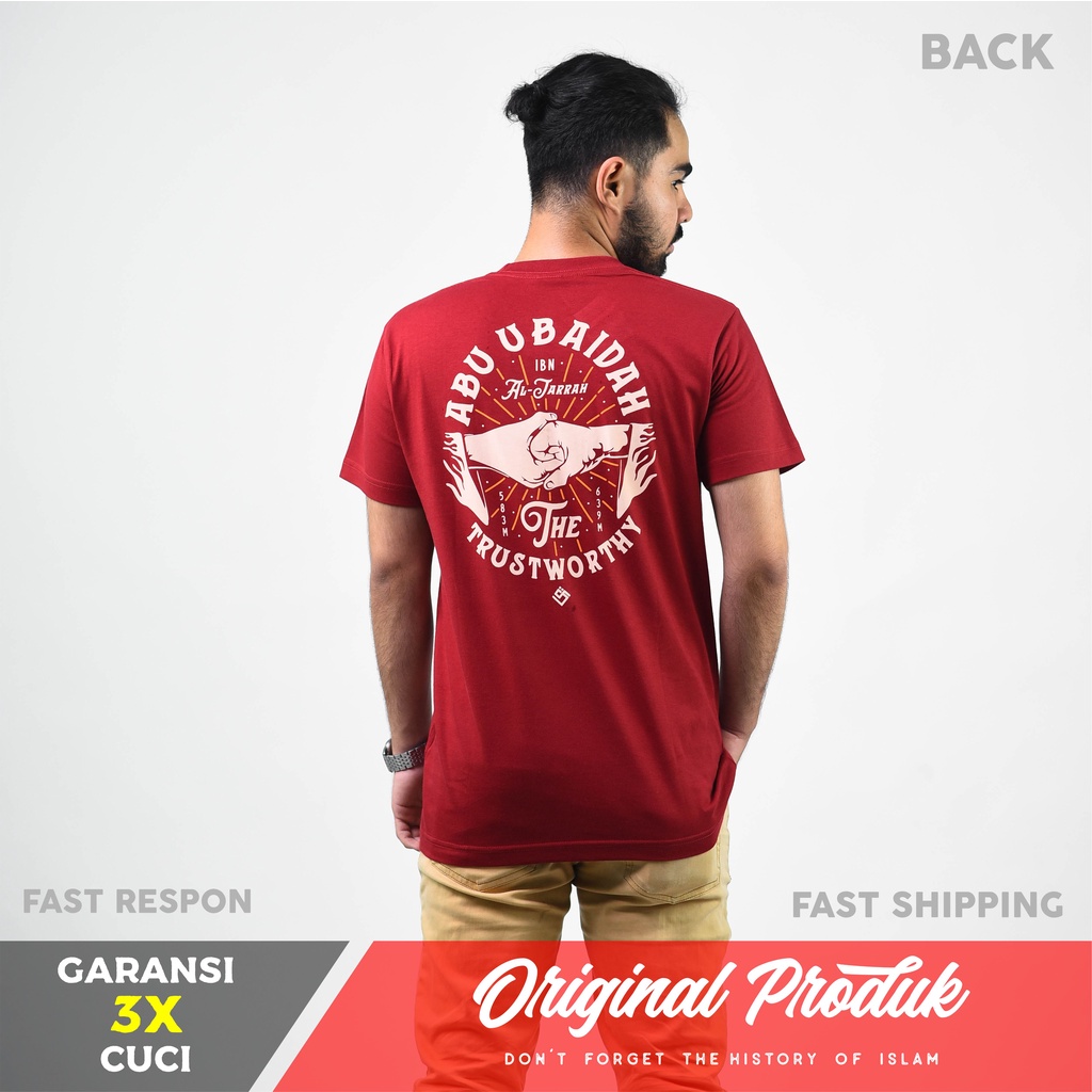 KAOS QAF Abu Ubaidullah Al-Jarrah - Original Kaos Qaf Moeslem Apparel
