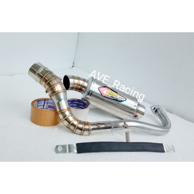 Knalpot racing CREAMPIE buat Vario 110, 125, 150 dll