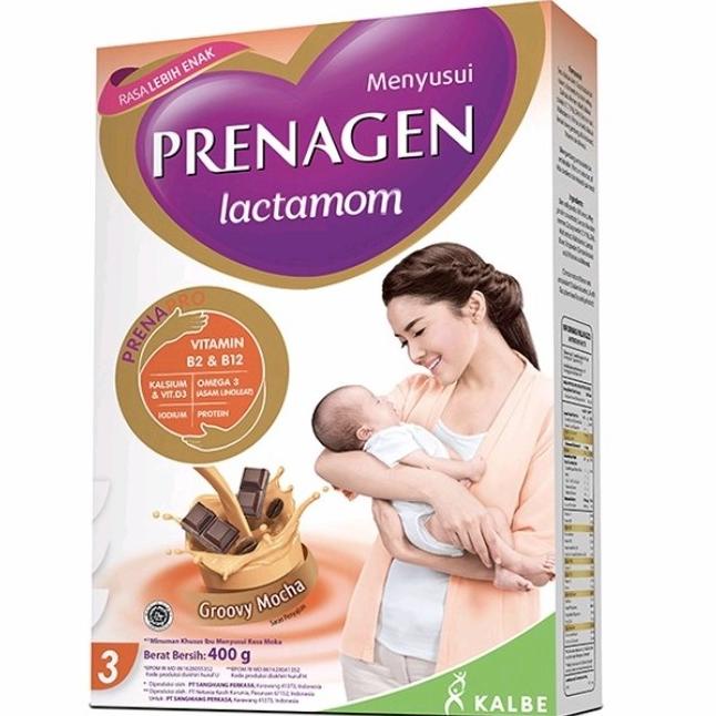 Prenagen Lactamom 400gr Coklat - Vanila - moka / susu Prenagen Menyusu