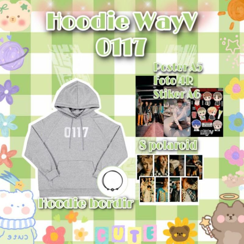 (Po)Hoodie 0117 WAYV/Hoodie kpop anniversary date/hamperskpop.id/bordir/sablon