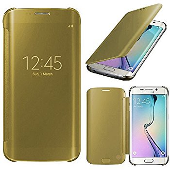 Clear View S6 Edge SAMSUNG Clear View Cover S6 Edge -Gold