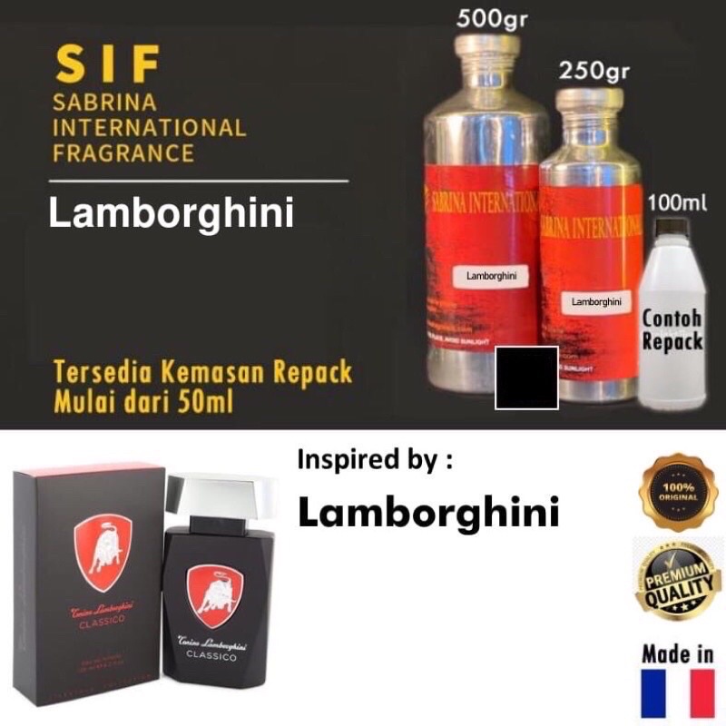 Bibit parfum lamborghini 250 ml by SIF