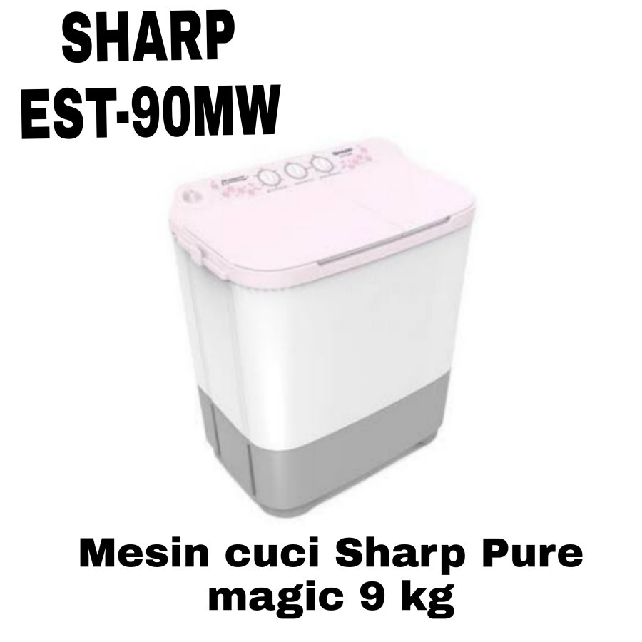 MESIN CUCI 2 TABUNG SHARP EST90MW EST-90MW 90MW