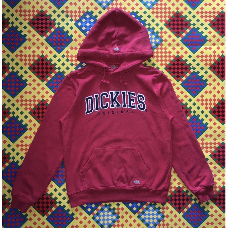 Sweater Hoodie Dickies Red / Merah Second Branded Second Original Pl preloved