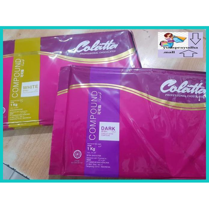 

54Etr7U- Colatta Dark Compound 500Gr Repack Potongan / Coklat Dcc +/- 500Gr 9Uhhjt7-