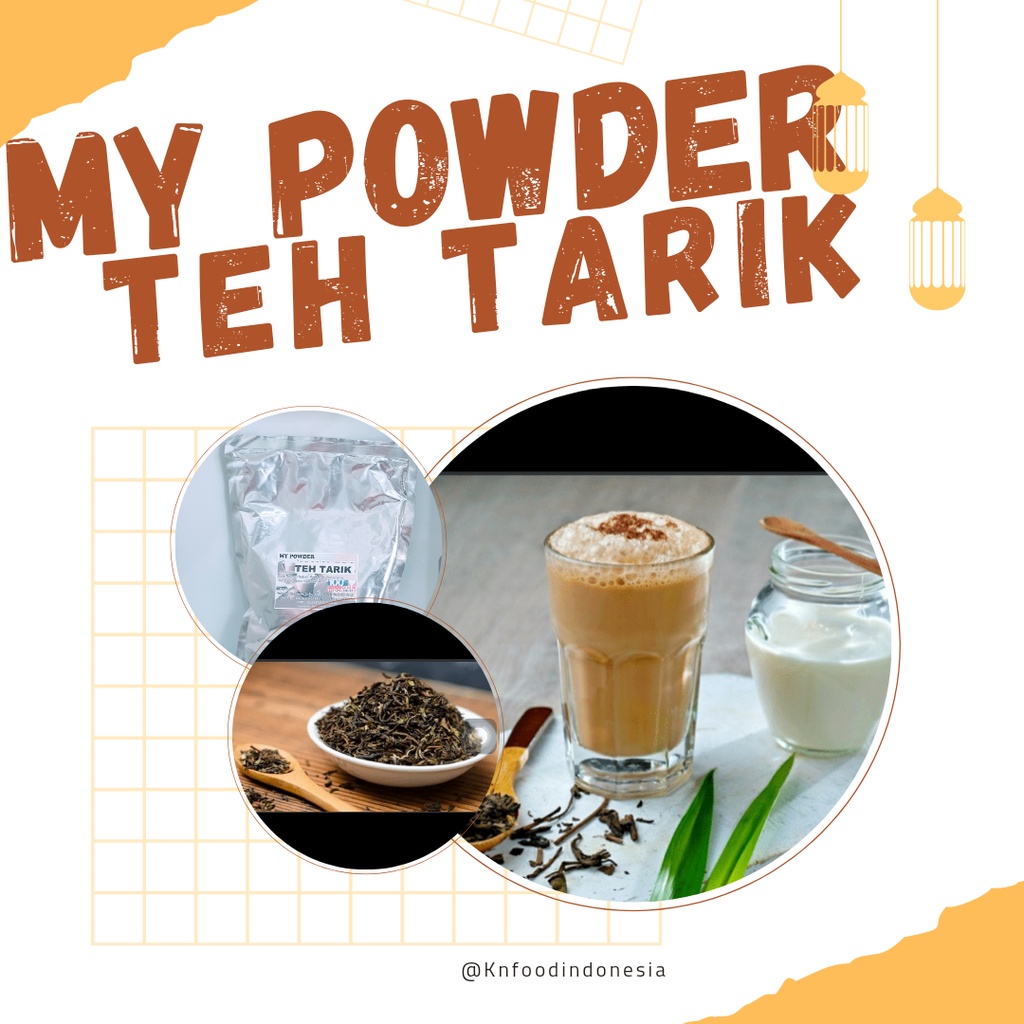 

Teh Tarik Reguler 1kg- Rasa Teh Tarik Powder -1Kg Bubuk Minuman