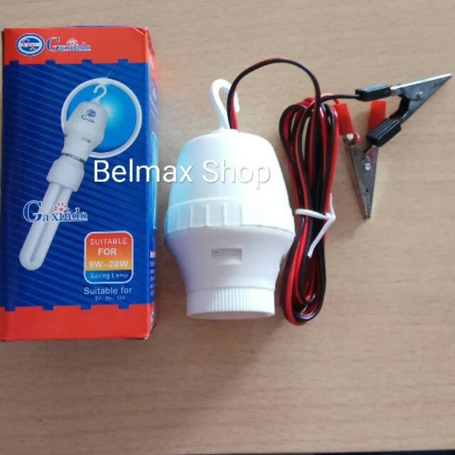 Fitting Aki 12 Volt / Fitting DC 12V / Fiting Aki DC/Rumah Lampu DC 12V/Tempat Lampu DC 12 Volt