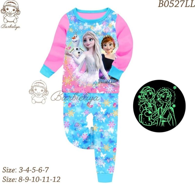 PIYAMA FROZEN CANTIK BAJU TIDUR ANAK