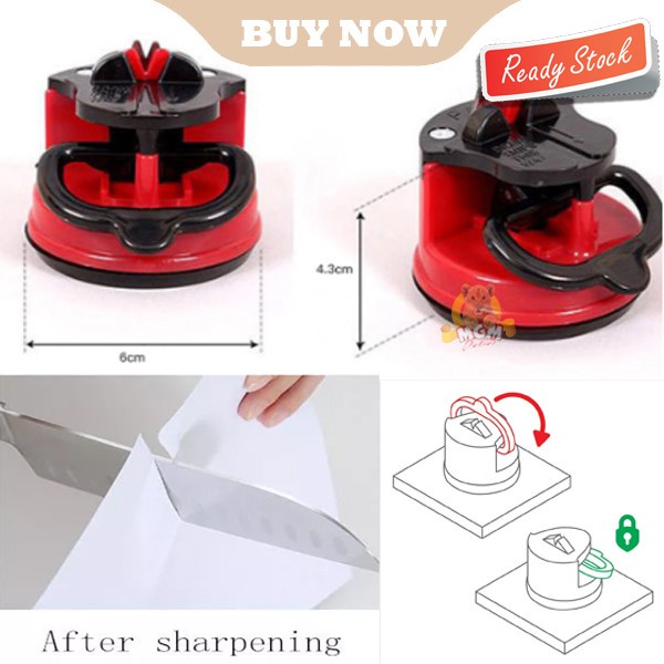 MAGIC Pengasah Asahan Pisau Mini knife sharpener with suction pad