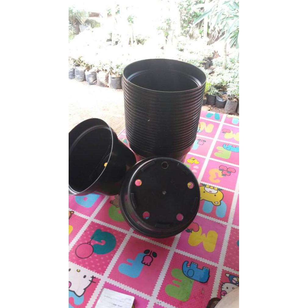pot plastik simba diameter 30 - Hitam