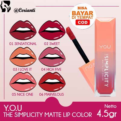 The Simplicity Matte Lip Color by YOU Makeups