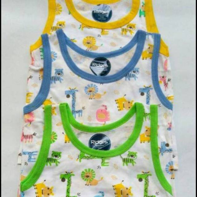 6pcs Kaos bayi kutung / singlet bayi ridges / oblong bayi/ oblong ridges bayi / atasan bayi kutung