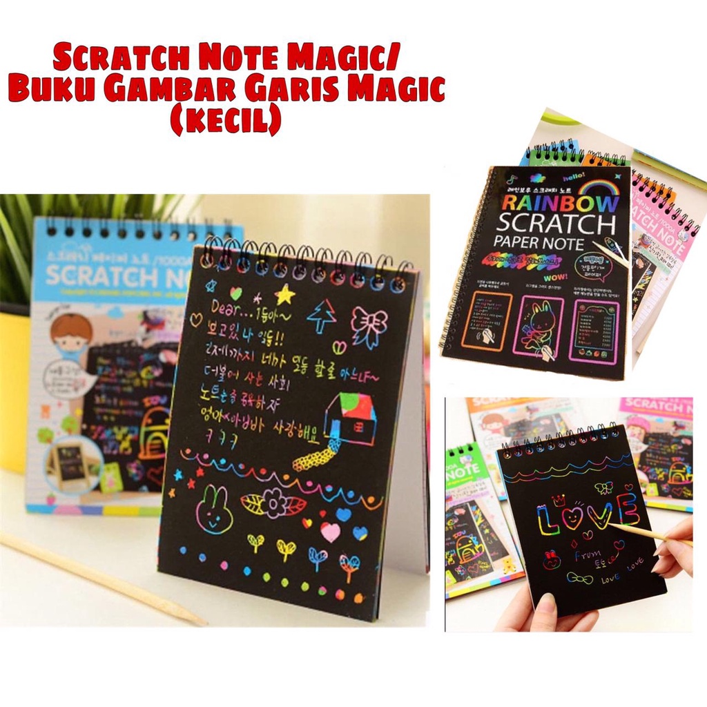 Trend-Scratch Note Magic / Buku Gambar Gores Magic (kecil)