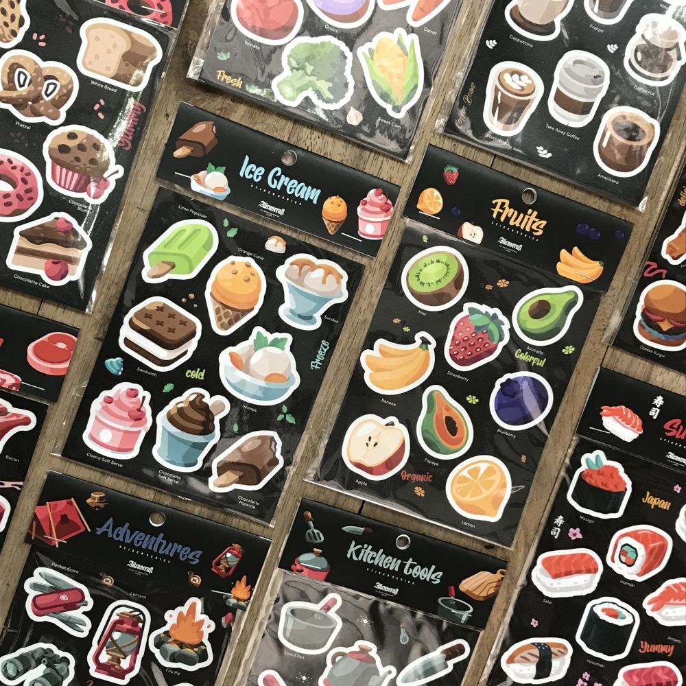 

ALIENS CRAFT Sticker Sheet / Stiker Ilustrasi Kiss Cut 01/02