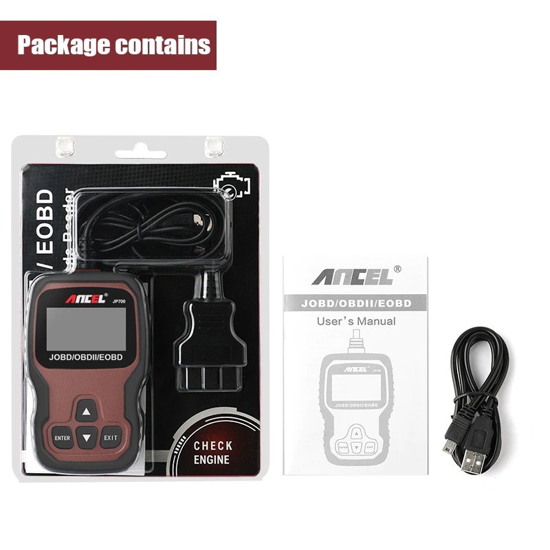 Ancel JP700 JOBD OBD2 Scanner Mobil Jepang Toyota Nissan Honda Mazda AITECHNOLOGY