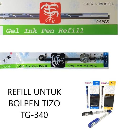 

← (ISI 24)Refill/Isi/Tinta pulpen/bolpen/ballpen Tizo TG308A 1.0 TG340 - Hitam ◄