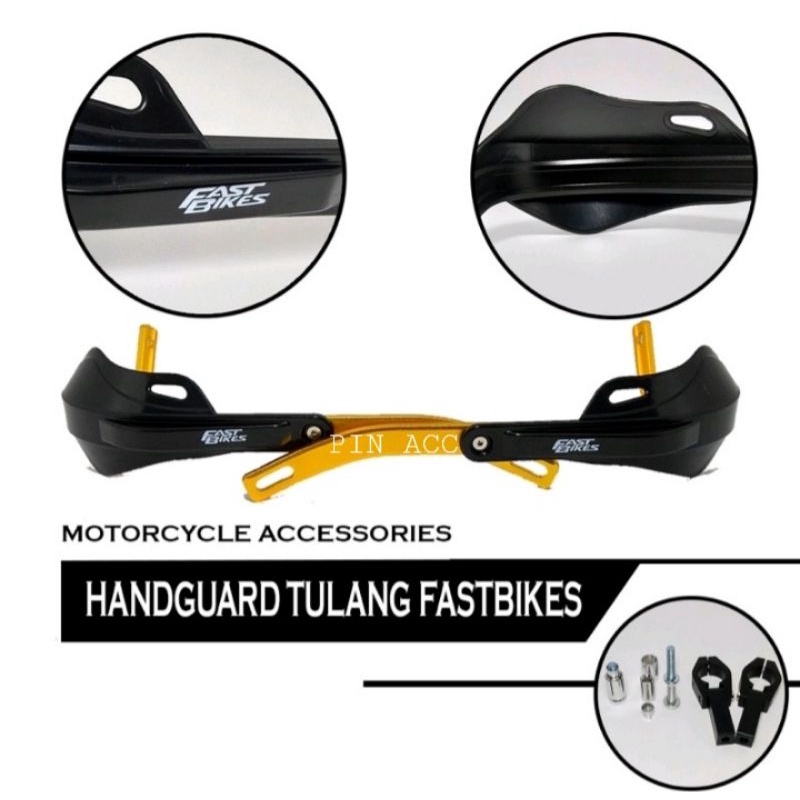 HANDGUARD TULANG DAUN NEW/NON DAUN PROTAPER HANDGUARD  TULANG BESI KLX-CRF-WR DREKER-HANDGUARD PROTAPER-FASTBIKES HANDGUART ALMUNIUM CNC