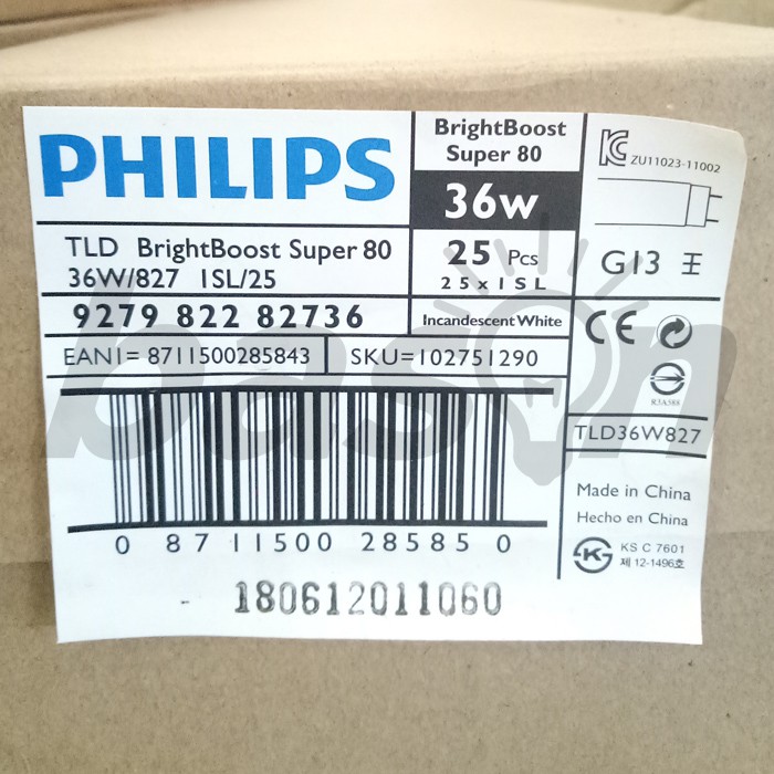 PHILIPS TL-D 36W Super BrightBoost - 120cm - 2700K / 3000K / 4000K / 6500K - KHUSUS OJOL