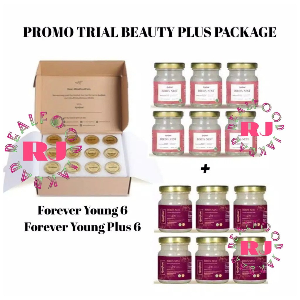 

Realfood Trial Forever Young Plus dan Forever Young Beauty Trial ( Minuman sarang burung walet )