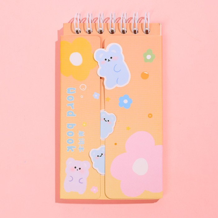 

[RESTOCK] Buku Tulis Note Pad Motif Beruang Dino x Bear MB0092 - bear yellow