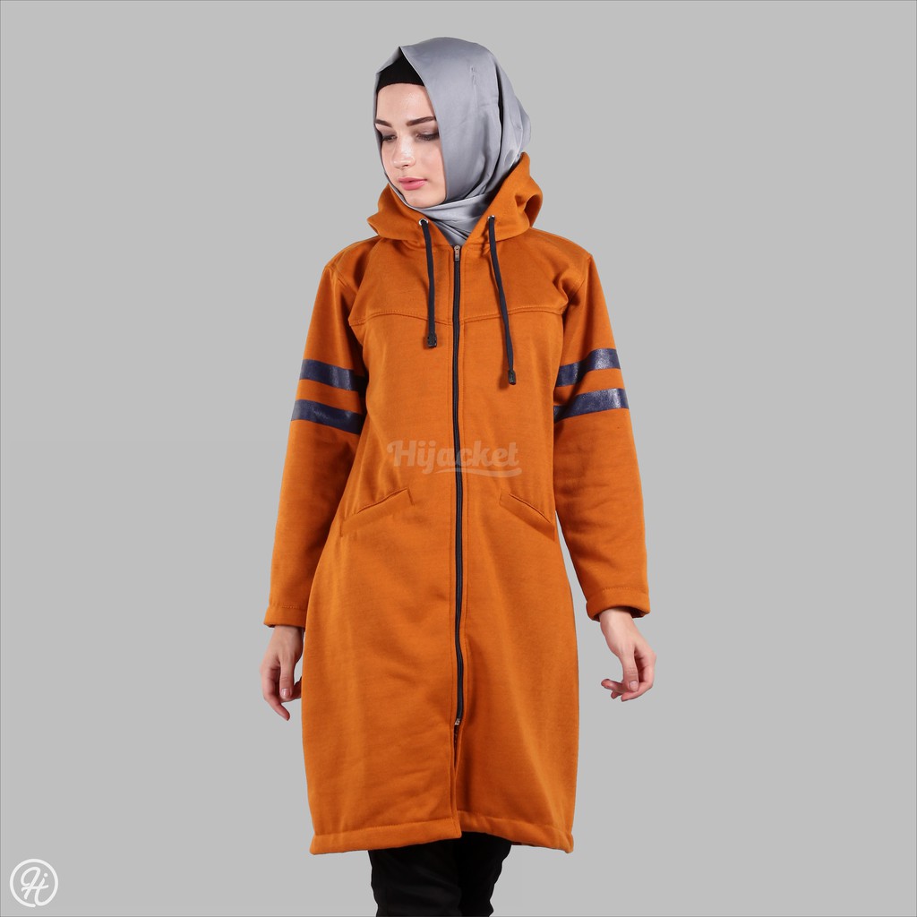 ⚠️DISKON BESAR⚠️ HIJACKET BEAUTIX ORIGINAL JAKET WANITA JAKET MUSLIMAH HIJABER NO.1 DI INDONESIA-MARIGOLD (ORANGE)