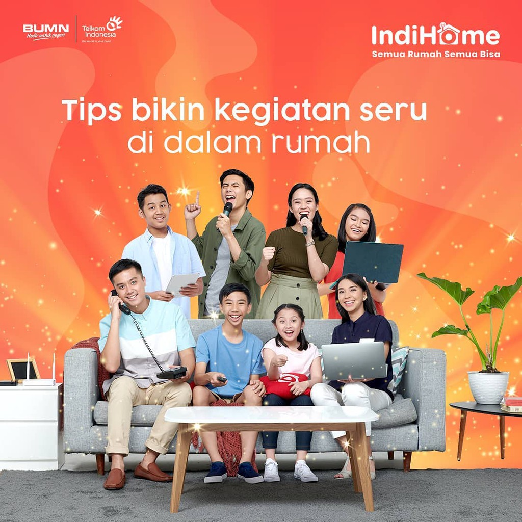 Jual Tips Bikin Kegiatan Seru Di Dalam Rumah Bersama Indihome Shopee