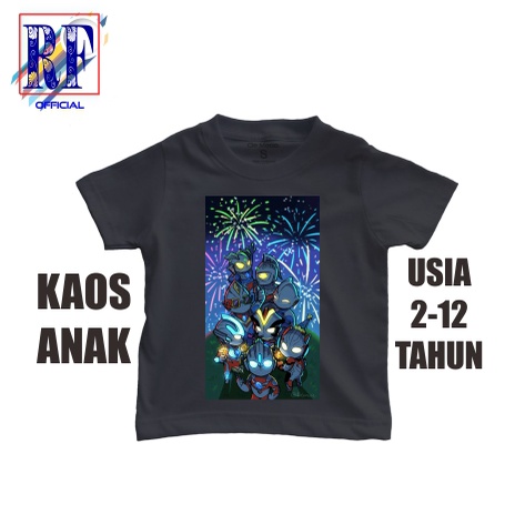 KAOS ANAK MOTIF ULTRAMAN BAJU T-SHIRT VINTAGE KAOS KIDS TEE OOTD UNISEX PAKAIAN FASHION ANAK KECIL H