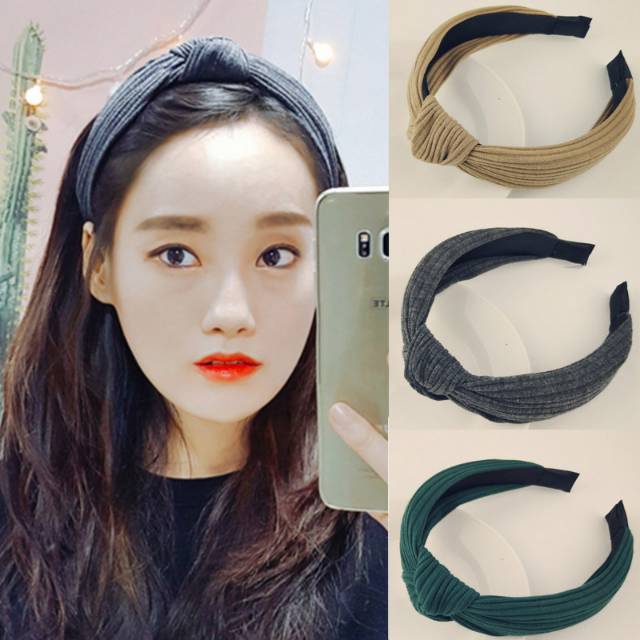 Buy 1 get 1 free bando rambut  wanita bandana  korea 