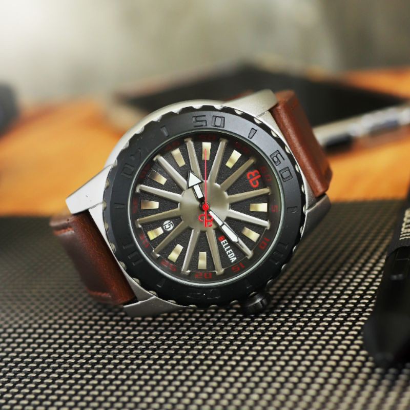 Jam Tangan / Jam Tangan Pria / Jam Tangan Casual / Jam Tangan Belleda / Jam Tangan Tali Kulit /