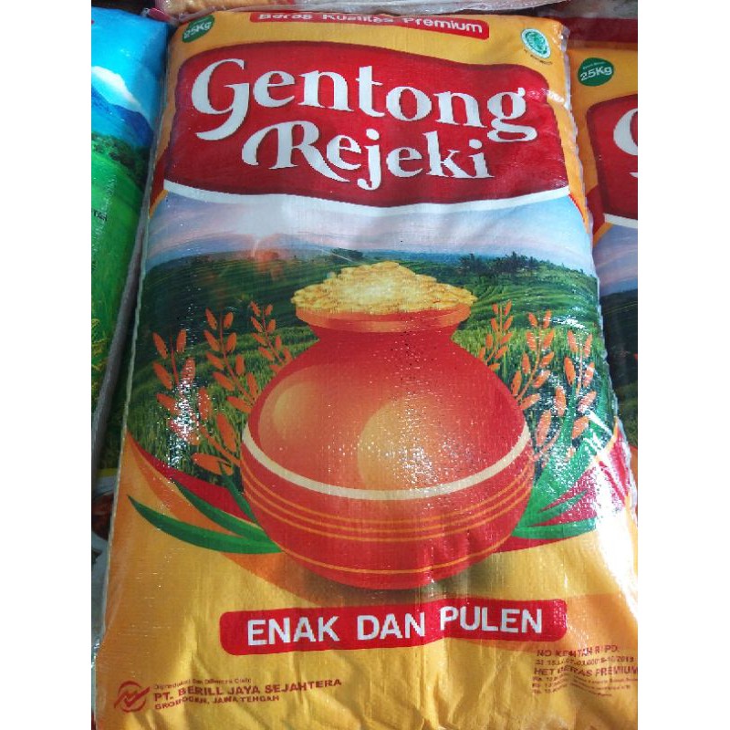 Jual Beras Cap Gentong Rejeki 25kg Shopee Indonesia