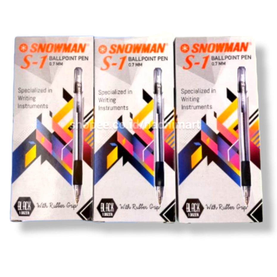 

SNOWMAN S1 PULPEN 0,7MM HITAM / PULPEN CETEK / BOLPEN SNOWMAN S1 / PULPEN SNOWMAN / PULPEN SNOWMAN S1 / PULPEN HITAM S1