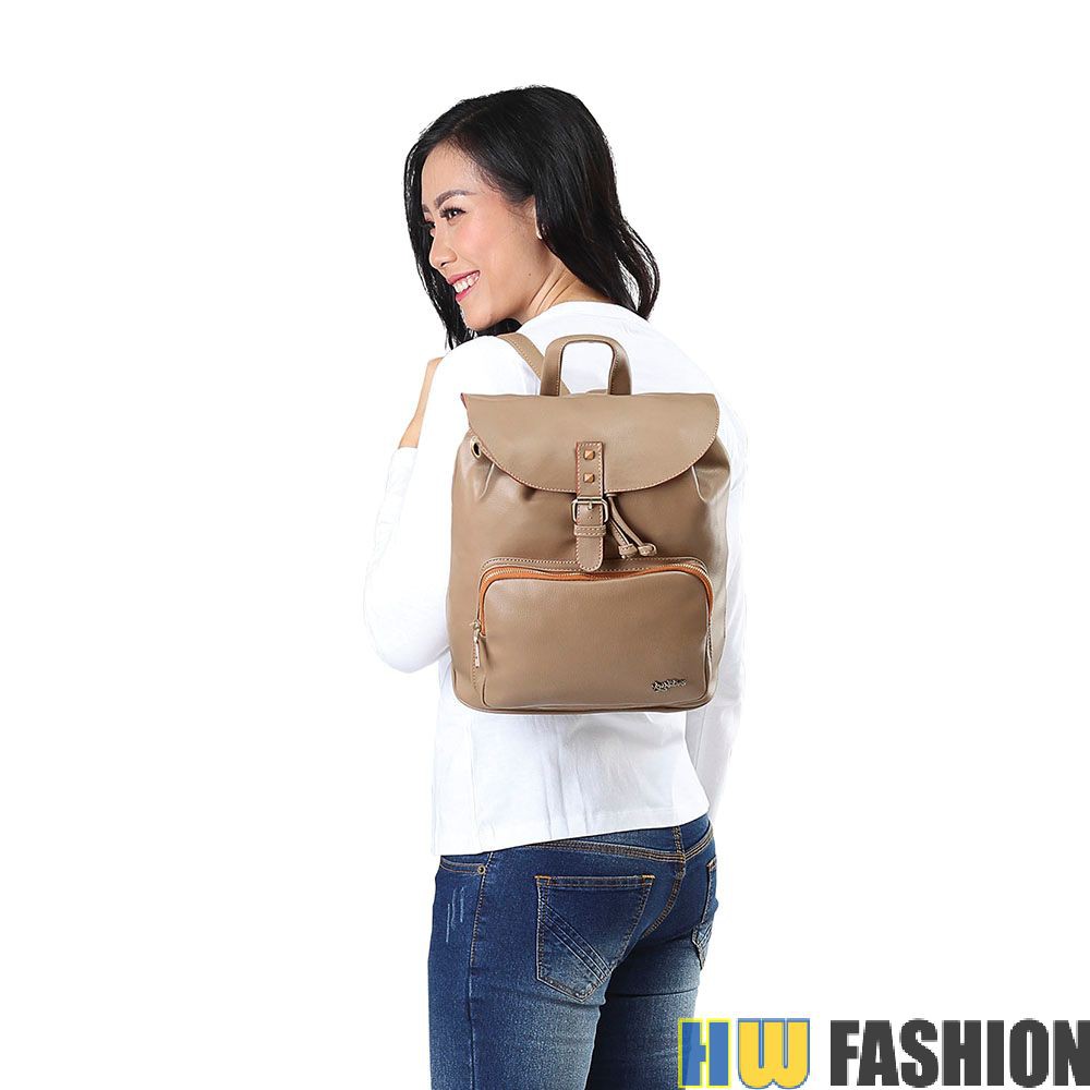 Kuzatura - KZR 225 Tas Ransel Wanita Coklat murah original cibaduyut keren