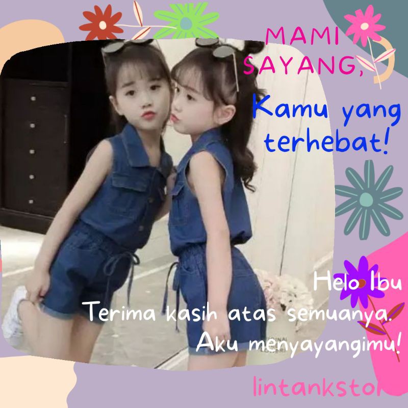 BAJU ANAK CEWEK SETELAN PAKAIAN STELAN ANAK PEREMPUAN Cewek Umur 2 3 4 5 Tahun Import Korea Terbaru
