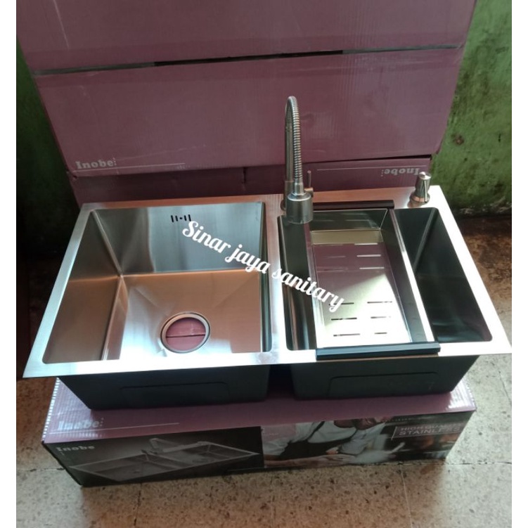 Paket sink stainless inobe 8245 &quot;ORIGINAL&quot; / kitchen sink 8245 stainless