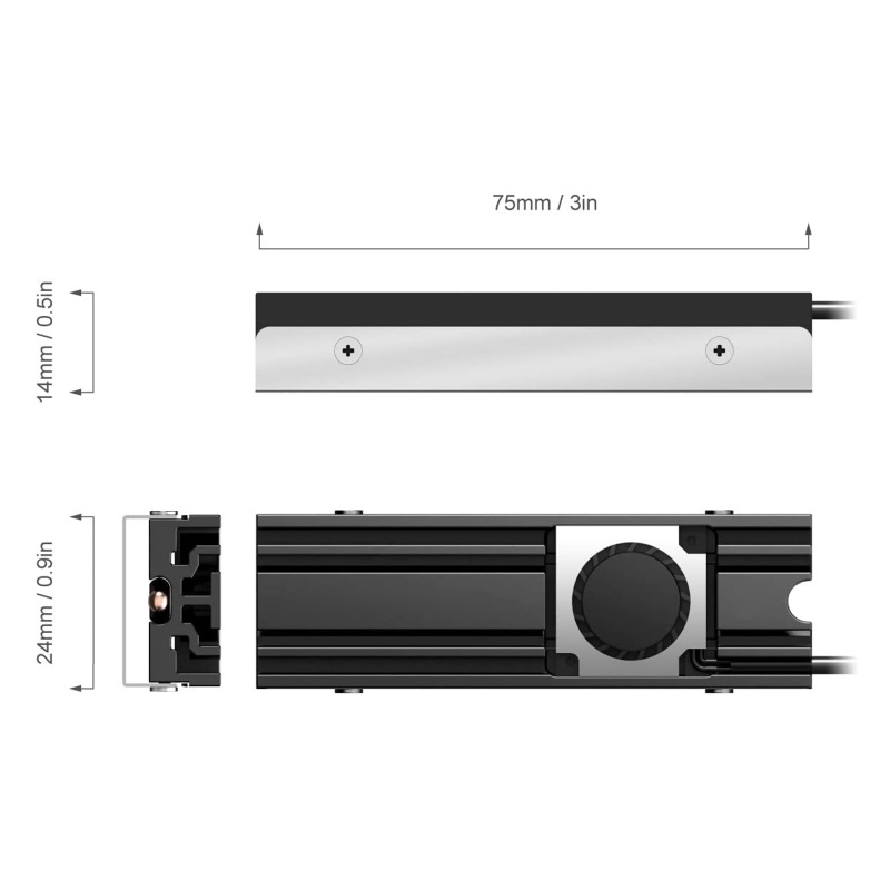 Bt Untuk M.2 Solid State Drive Heatsink Pad Double-Side Silicone Pads 10000R Fan Cooling Heat Sink Untuk M2 2280disk Padat