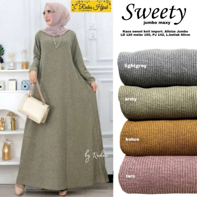 gamis minimalis SUPER JUMBO SWEETY