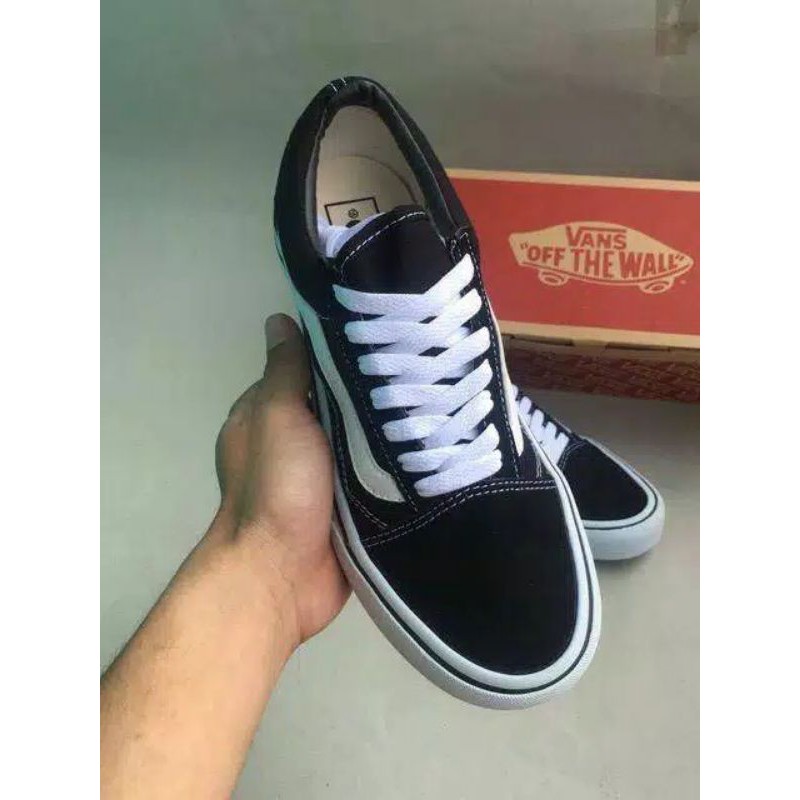 Sepatu vans oldskool black and white premium murah-4