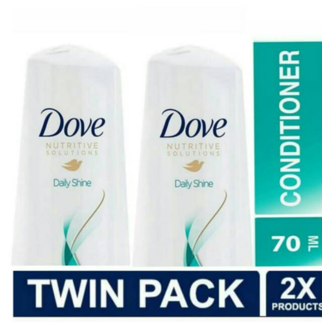 Dove Daily Shine Conditioner 70 ml {TWIN PACK}