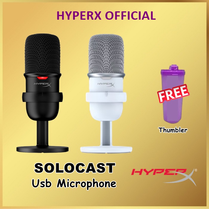 HyperX Solo Cast Gaming Microphone Hyper X Kingston Usb Mic SoloCast