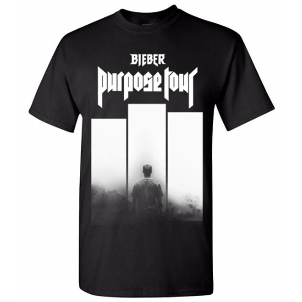 Kaos Justin Bieber - Konser In Jakarta - Bieber Purpose Tour Asia 2017 - Distro - Baju - Hitam -