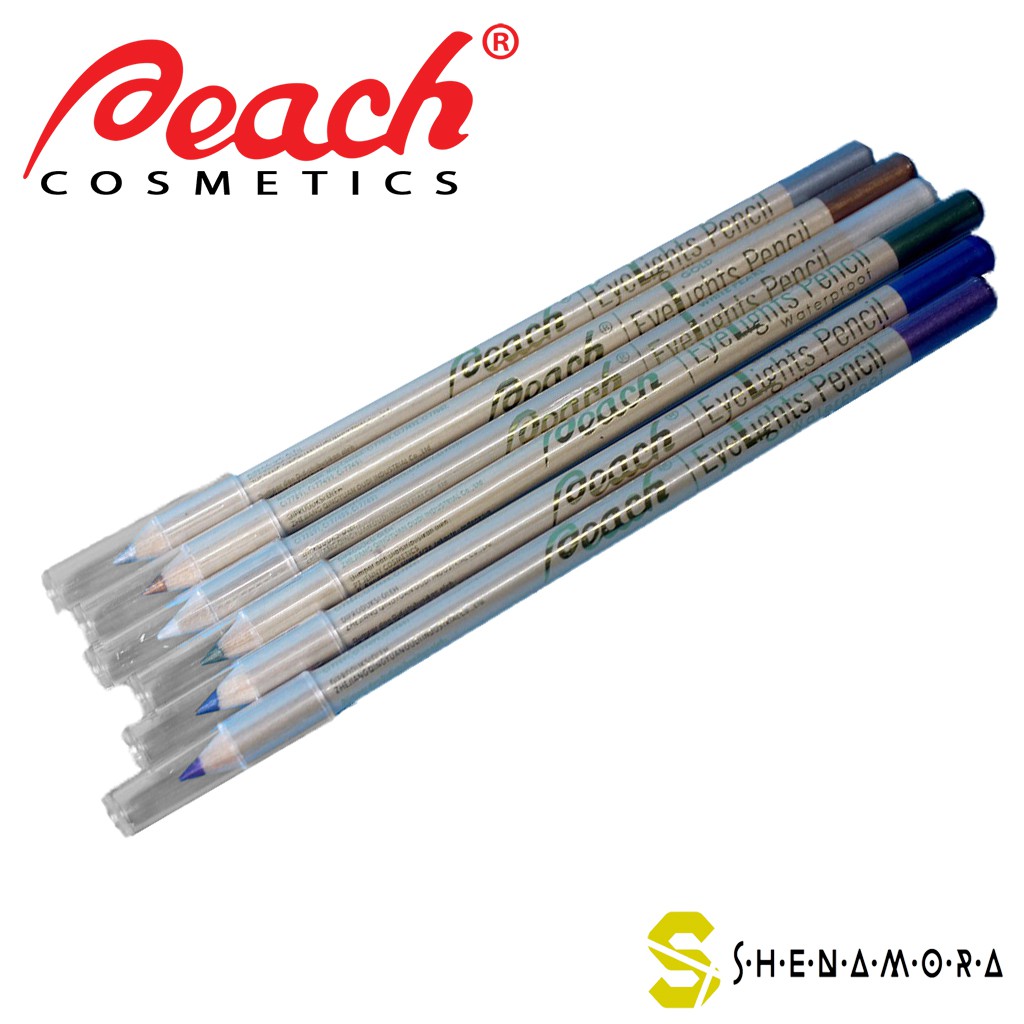 PEACH 6 COLOURS EYELIGHTS PENSIL ALIS WATERPROOF 1.3gr