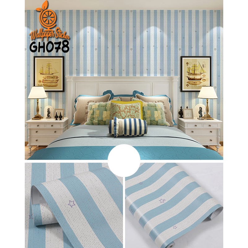 PAKET 5 ROLL - Walpaper Sticker Dinding Kamar Tidur Promo Murah / Wallpaper COD TERMURAH