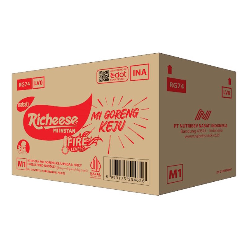 READY mie instan richeese nabati 1 dus isi 40pcs