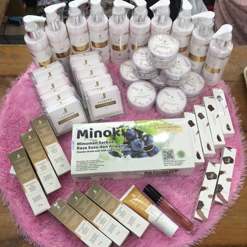 JAZEERA PAKET ALL DAY CREAM+METT LIP CREAM+SABUN