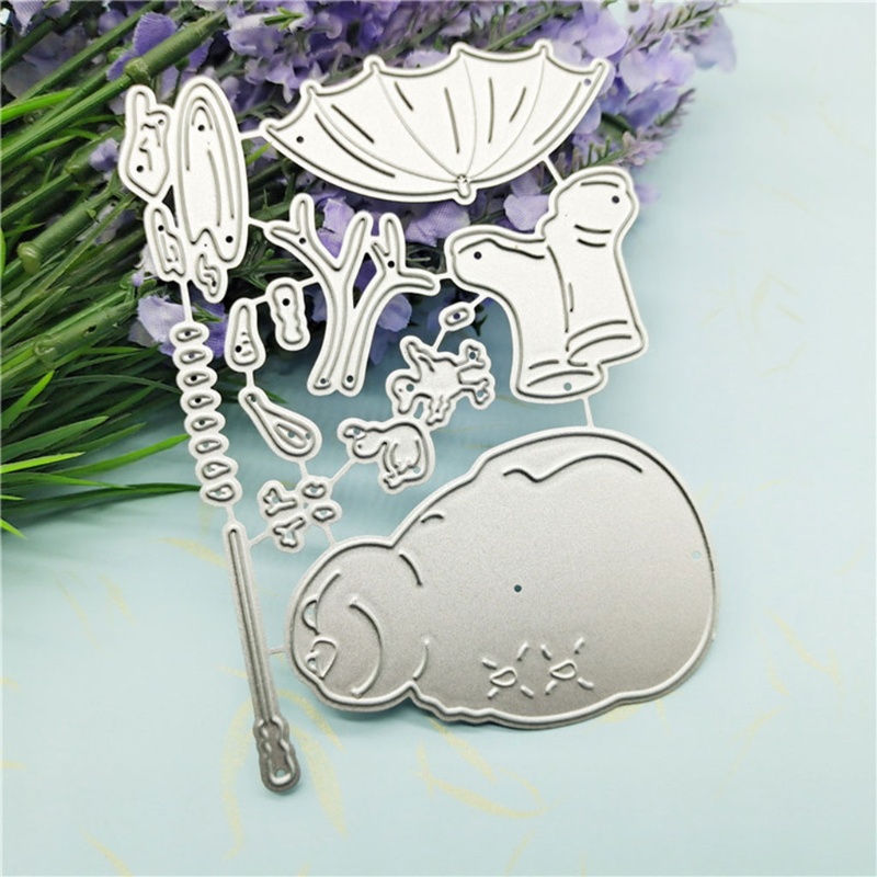 Cetakan Stensil Cutting Dies Motif Snowman Natal Bahan Metal Untuk Scrapbook / Craft DIY / Embossing